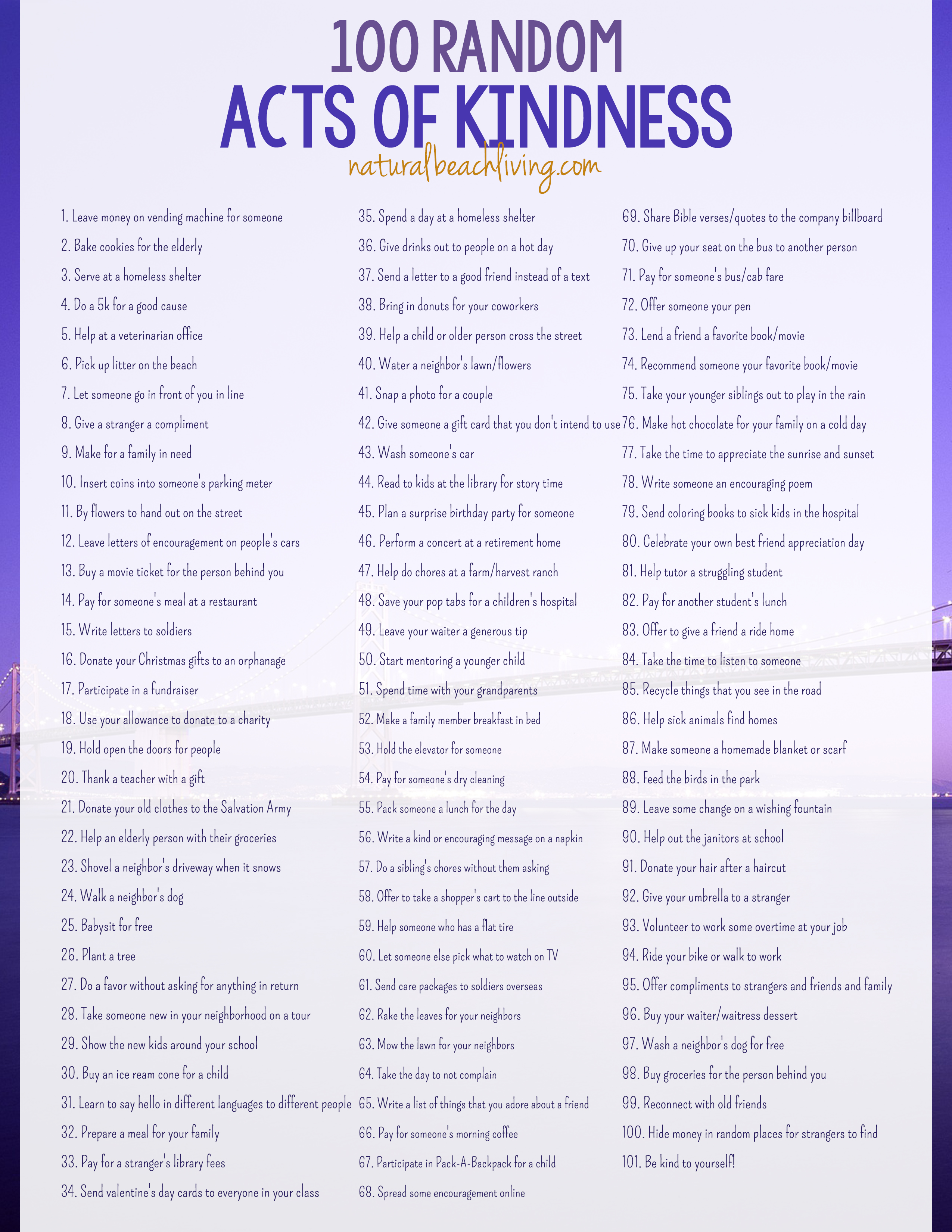 101 Of The Best Random Acts Of Kindness Ideas 101 Of The Best Random Acts Of Kindness Ideas