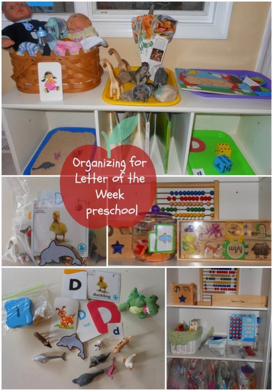 Organize for Letter of the Week Preschool part 1
