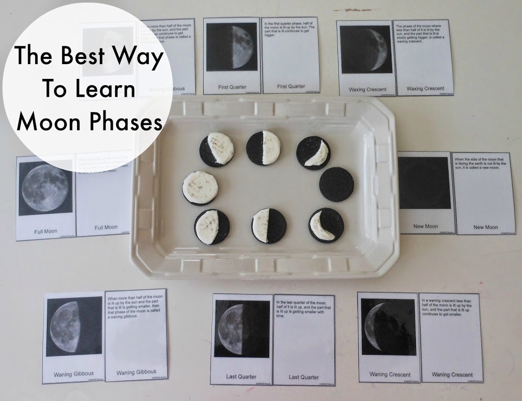 The Best Moon Activities, Montessori Inspired Astronomy Unit Study, Phases of the moon, Crafts, A Galaxy Salt Tray, Letter m activities & Free Printables