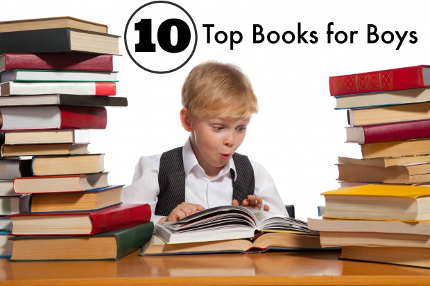 10 Top Books for Boys, Perfect for early elementary age children and older. Fiction and Non fiction books for kids. You don't want to miss these books. 