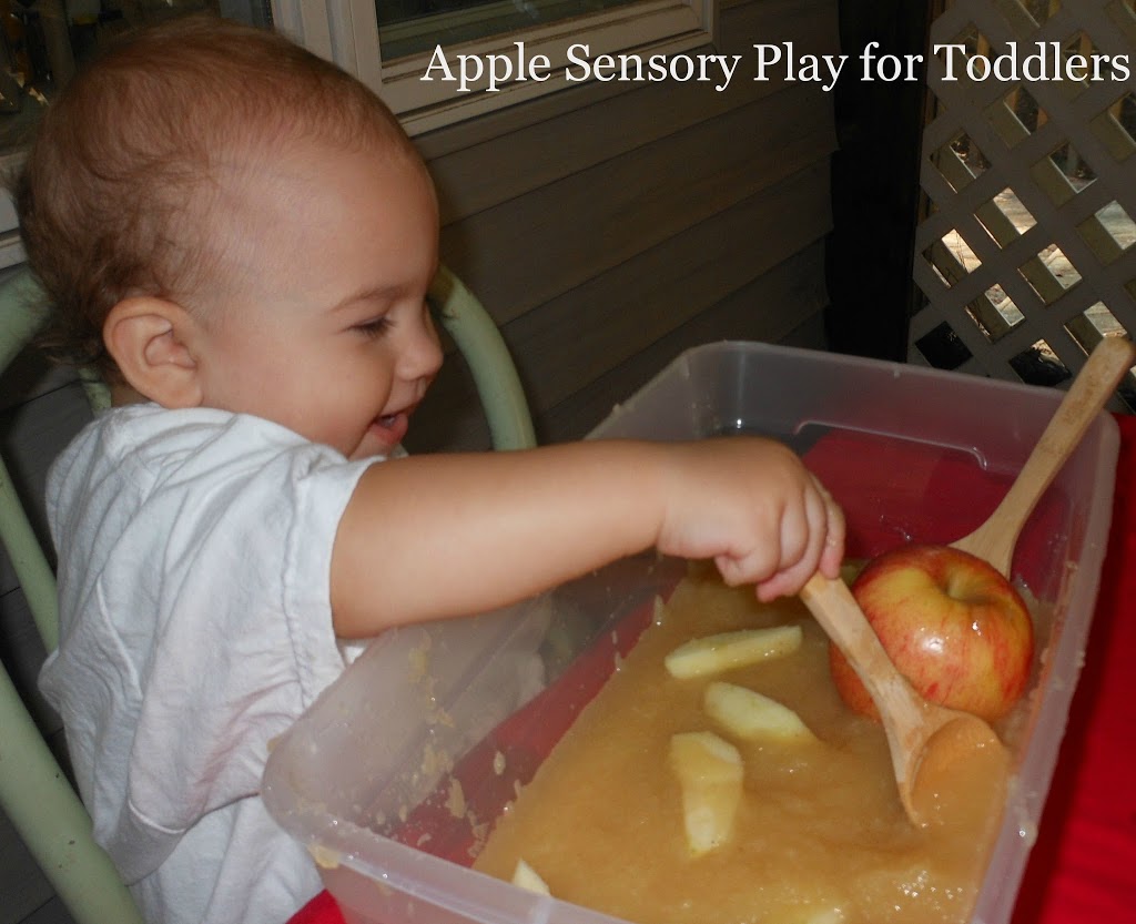 Apple Sensory Play for Toddlers