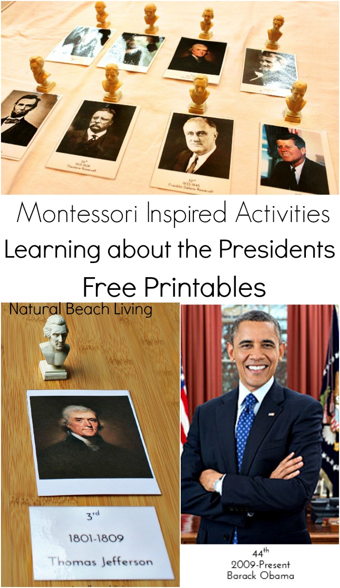 Learning about the Presidents with Montessori Activities (Free Printables)