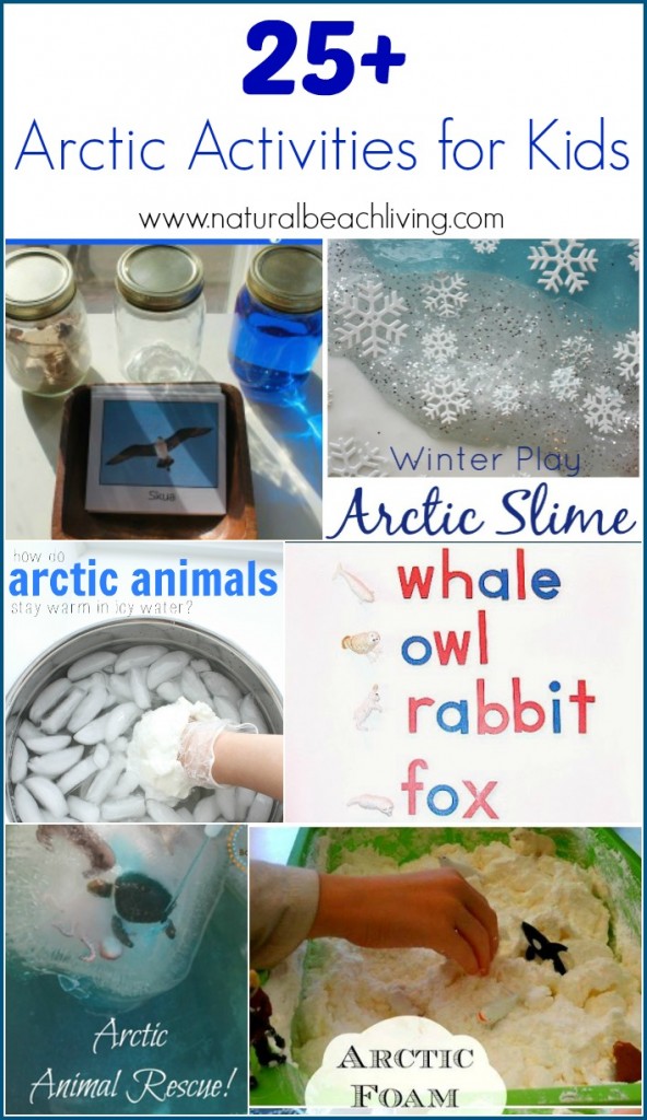 The Best Arctic Activities for kids, over 25 different ideas for Sensory play, science, animals, math, language arts, Montessori, unit studies and more. 