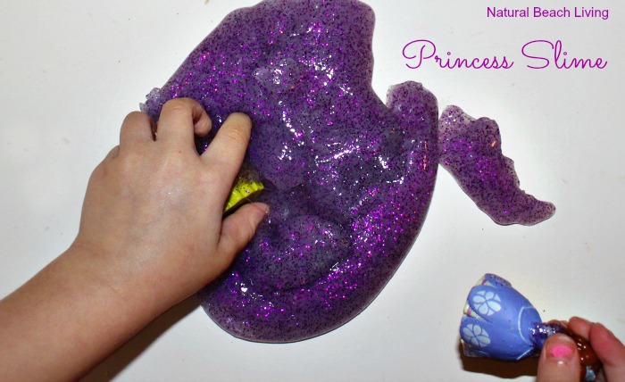 This is the Perfect Princess Homemade Slime that is super easy to make and the perfect Sensory Play Activitiy