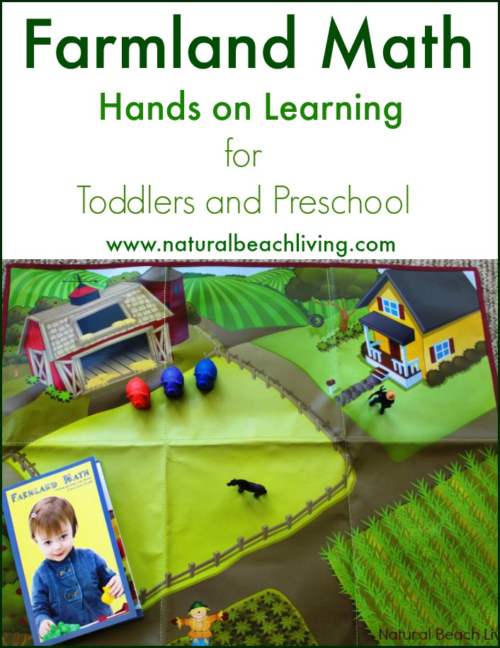 Hands on Toddler and Preschool Math, 36 week curriculum with great stories and hands on learning, Farm Math for toddlers and preschoolers is so much fun! 
