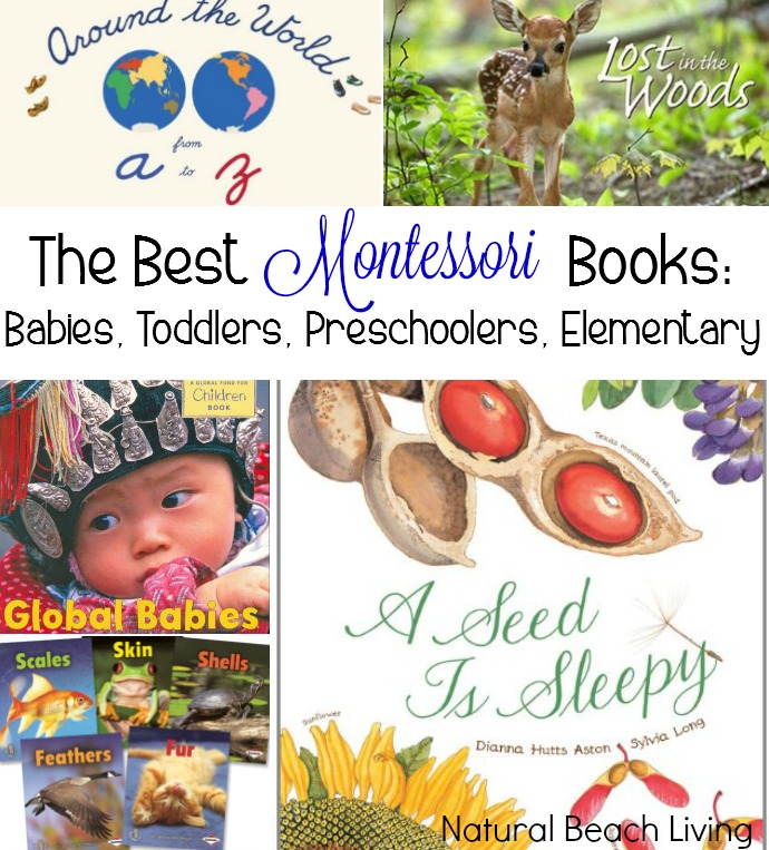 The Best Montessori Books for Toddlers, Perfect books for toddlers, alphabet books, number books, real life picture books, sensory and animal books. Love!