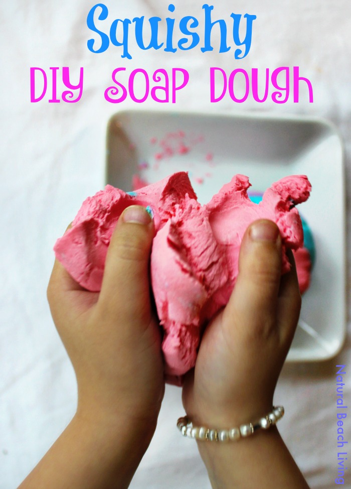 Super Squishy DIY Soap Dough Recipe, Fun Sensory Play, Great Homemade Soap, A Perfect DIY Gift Idea, Kids love this colorful soap sensory experience 