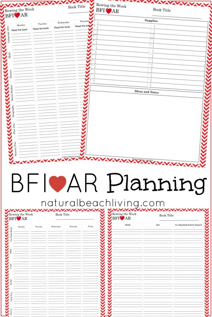 How to Plan Five in a Row for Successful Homeschooling, Free Printables for Planning and Organizing FIAR and BFIAR Homeschool Curriculum, Great FIAR Resources