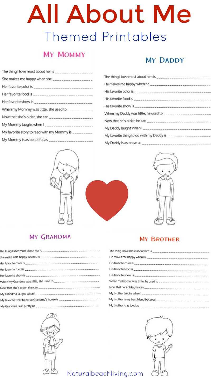 Absolutely Adorable All About Me Activity, All About Me Preschool Theme, All About Me Kindergarten, Handmade Family Keepsakes Crafts, Preschool Free Printables, Handprints, Footprints, fun kids activities, Kids Crafts, All About Me Theme, All About Me Activities, Preschool Theme, #Preschoolthemes #Preschoolcrafts #Preschoolactivities 