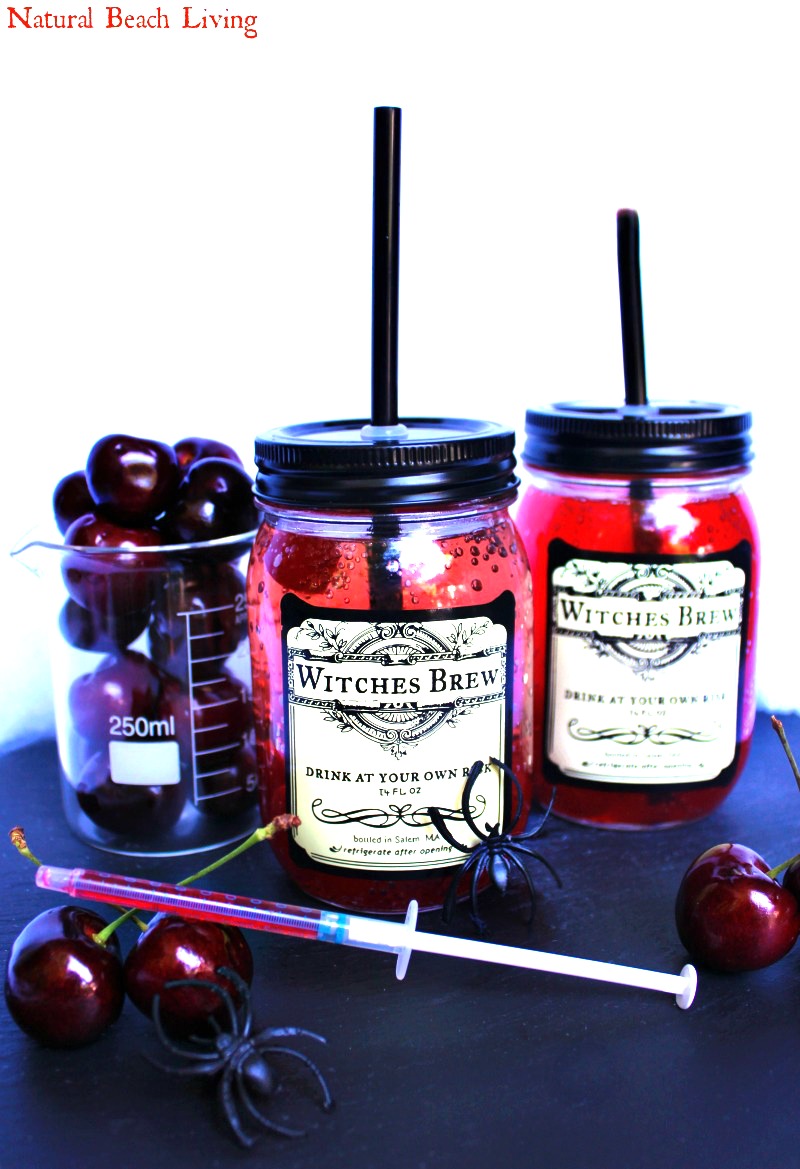 Witches Brew Halloween Drink for Kids, Witches Brew Recipe, Easy to make Halloween Drink Recipe, Witches Brew Mason Jar that's a Non-alcoholic Halloween Drink, Perfect Kid Friendly Halloween party drink, Halloween Free Printables