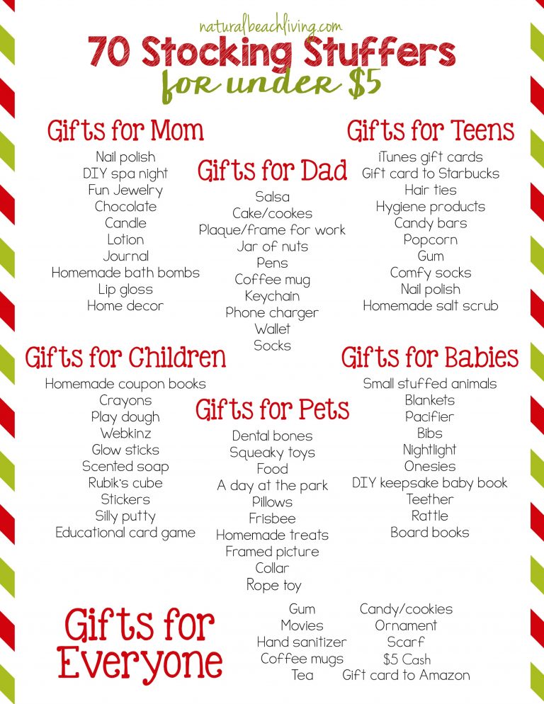 80 Super Stocking Stuffers for Under $5