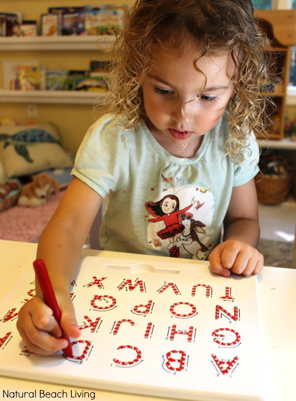 The Magnatab Magnetic Writing Tablet for Preschoolers, Timberdoodle curriculum for preschool, Alphabet activities and learning tools, Preschool at home. 