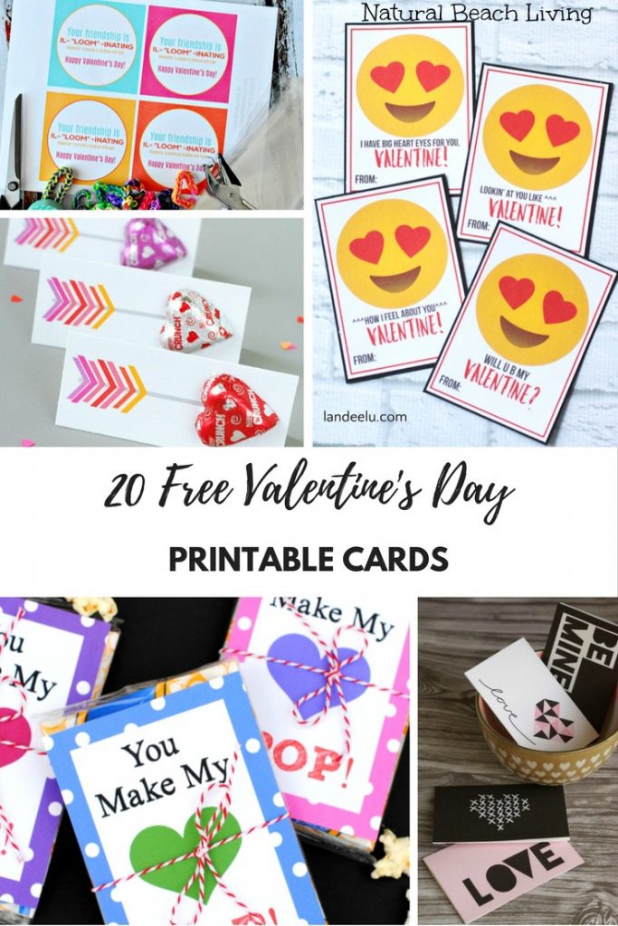 20 Free Valentine's Day Printable Cards That Make Everyone Happy - Natural  Beach Living