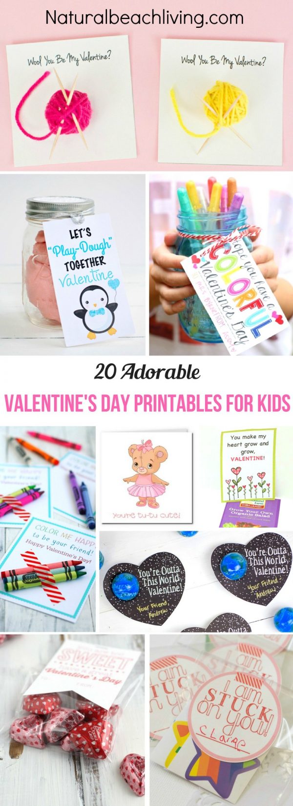 20+ Valentine Printables for Kids - Natural Beach Living