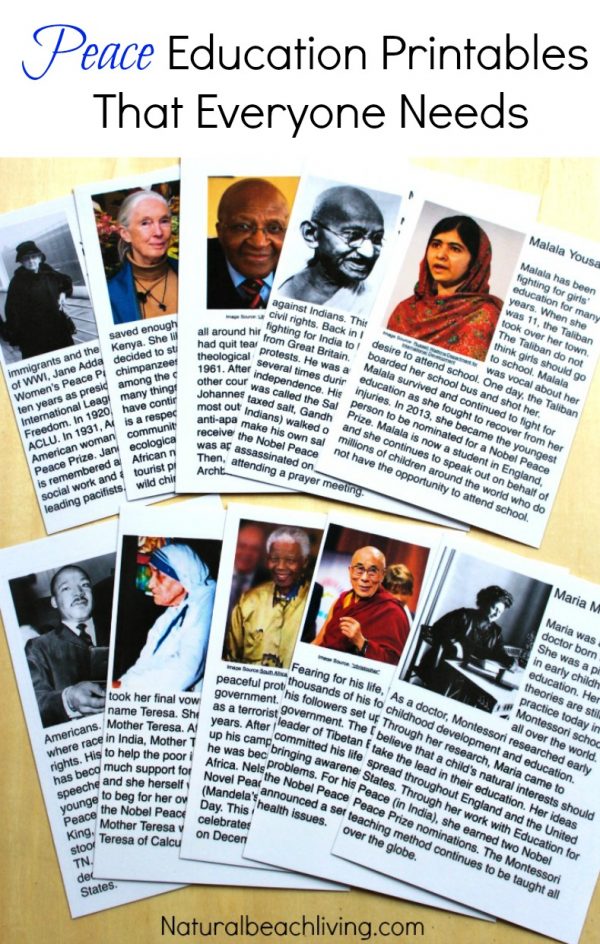 Montessori Peace Education Printables That Everyone Needs - Natural ...