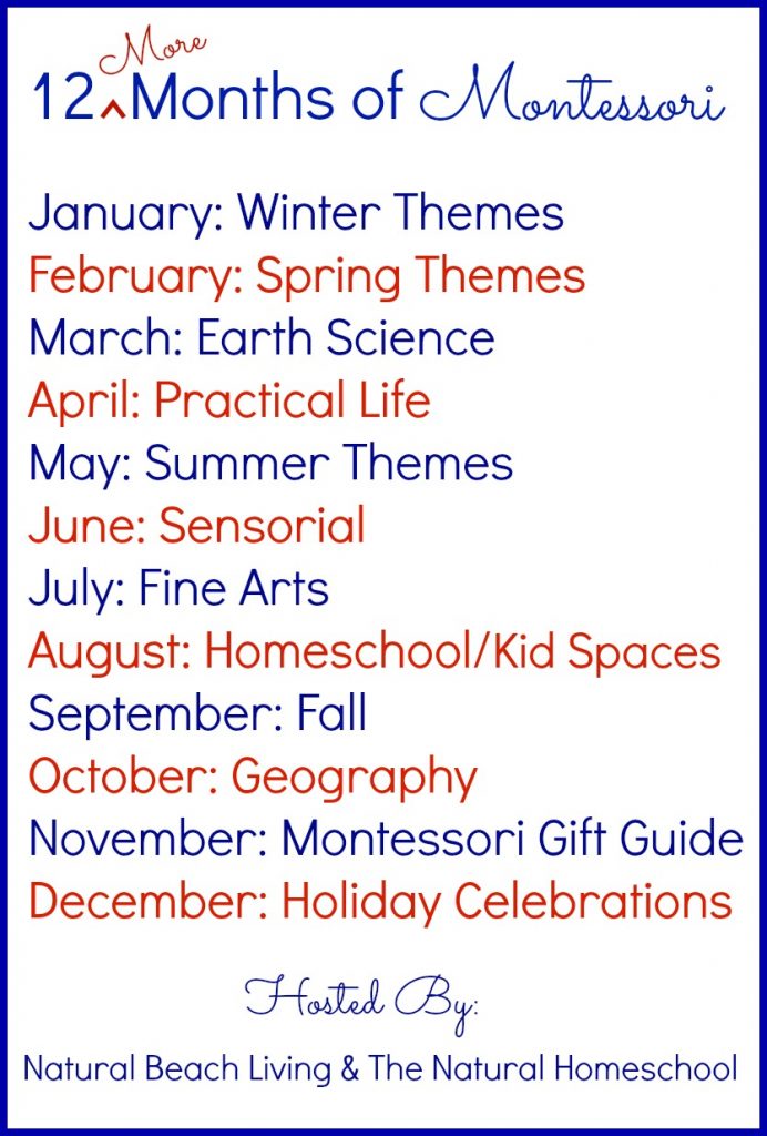 12 More Months of Montessori Monthly Themes, Montessori holiday activities, Seasons, Montessori tray ideas, Montessori Science, Preschool themes and more 