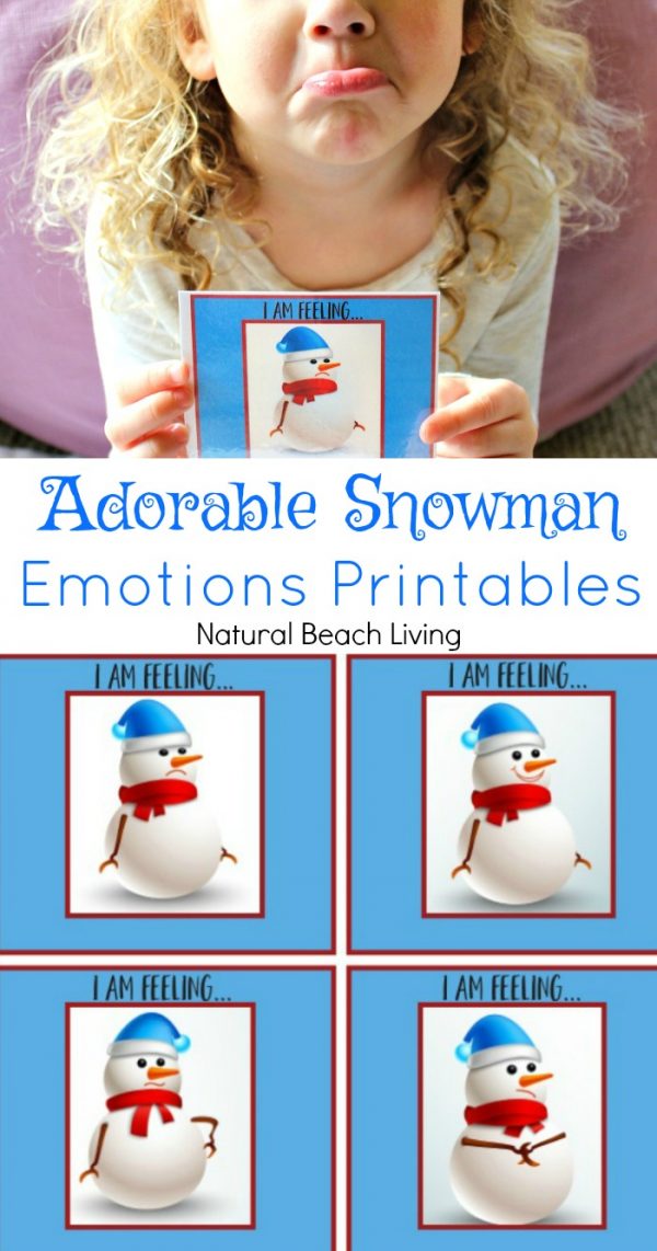 Snowman Emotions and Feelings Printables and Activities for ...