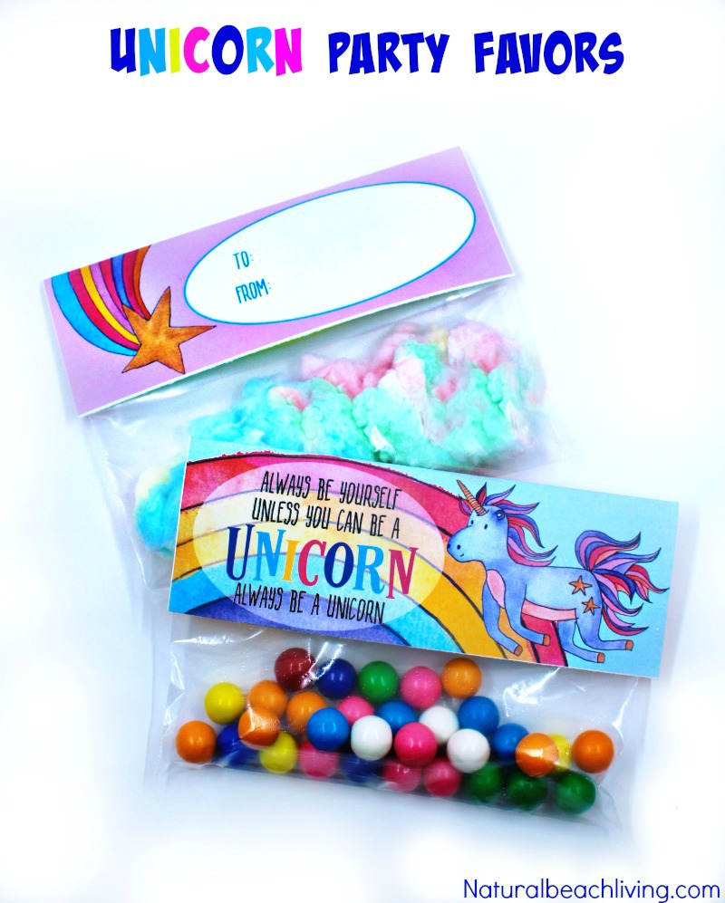 Unicorn Treat Bags that Make the Perfect Gift Ideas, Unicorn Poop, Unicorn Party Favors, Unicorn Fur, Unicorn goodie bag ideas, Valentine's Day Printables
