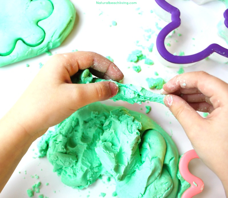 The Best Green Apple Scented Play Dough Recipe - Natural Beach Living