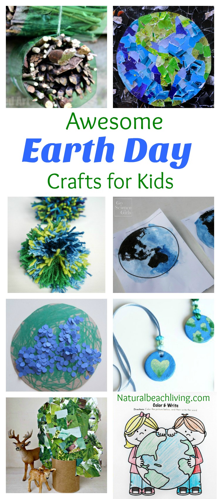 30+ Creative Earth Day Crafts for Kids, Nature crafts, Earth Day crafts for preschoolers, Earth Day ideas, Earth Day coloring pages, Salt Dough ornaments 