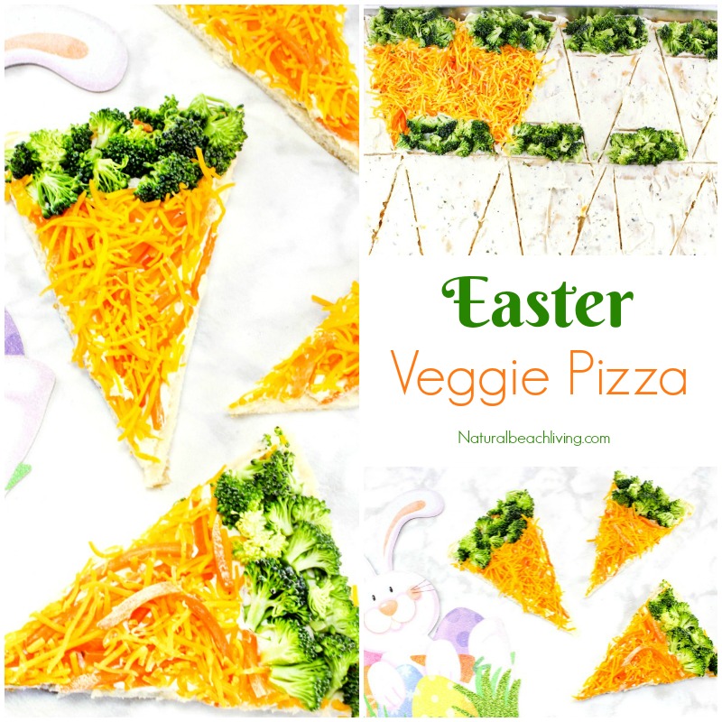 Easy Easter Veggie Pizza for Kids