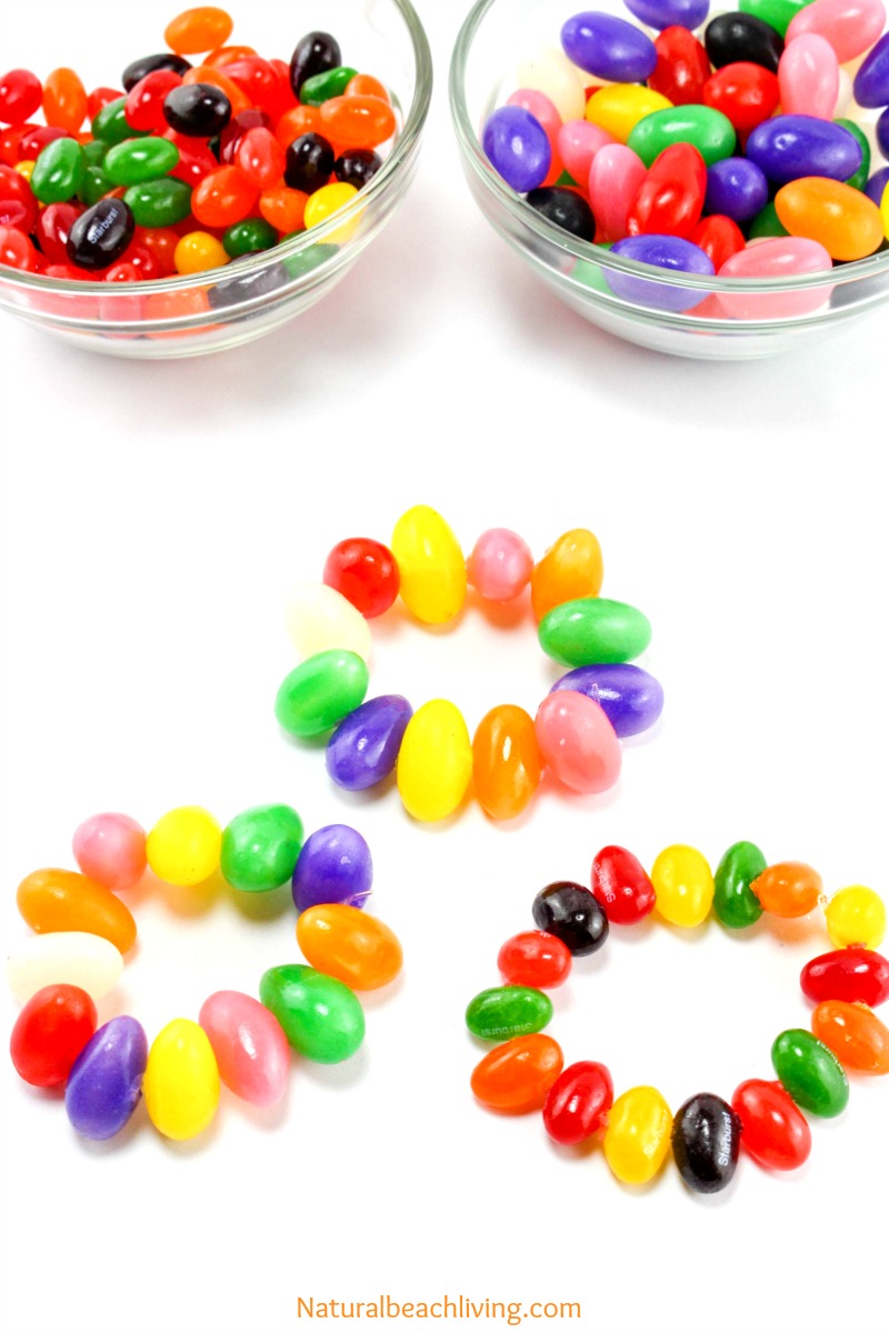 Sweet Jelly Bean Crafts Bracelet for Easter (Free Prayer 
