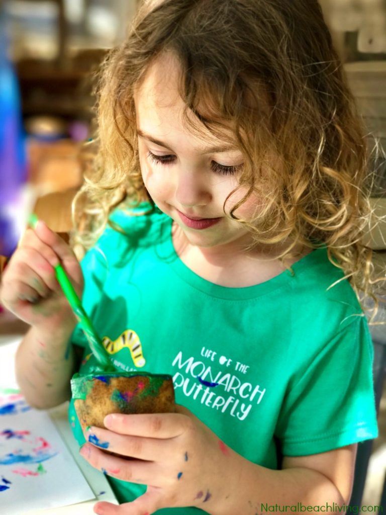 The Best Easter Egg Potato Stamp Ideas for Kids, Great Easter Craft for preschoolers, Potato Stamping for kids, Easter Art for preschoolers and Spring Activities for Kids, Easter ideas for preschoolers