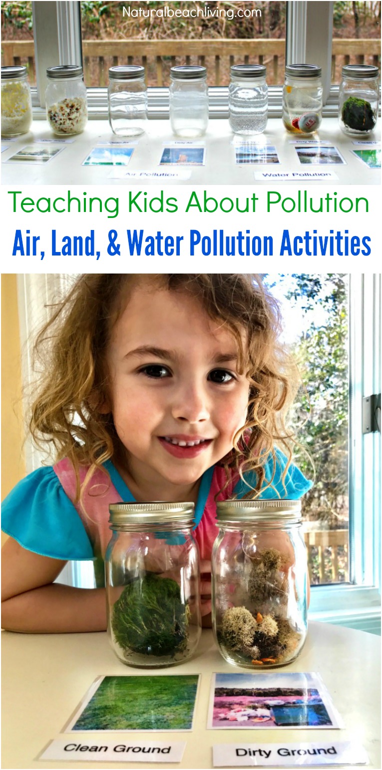 Teaching Kids About Pollution, Air, Land, & Water Pollution Activities, Printables, Earth Day Activities & Earth Day Ideas, Montessori, Reggio, Perfect!