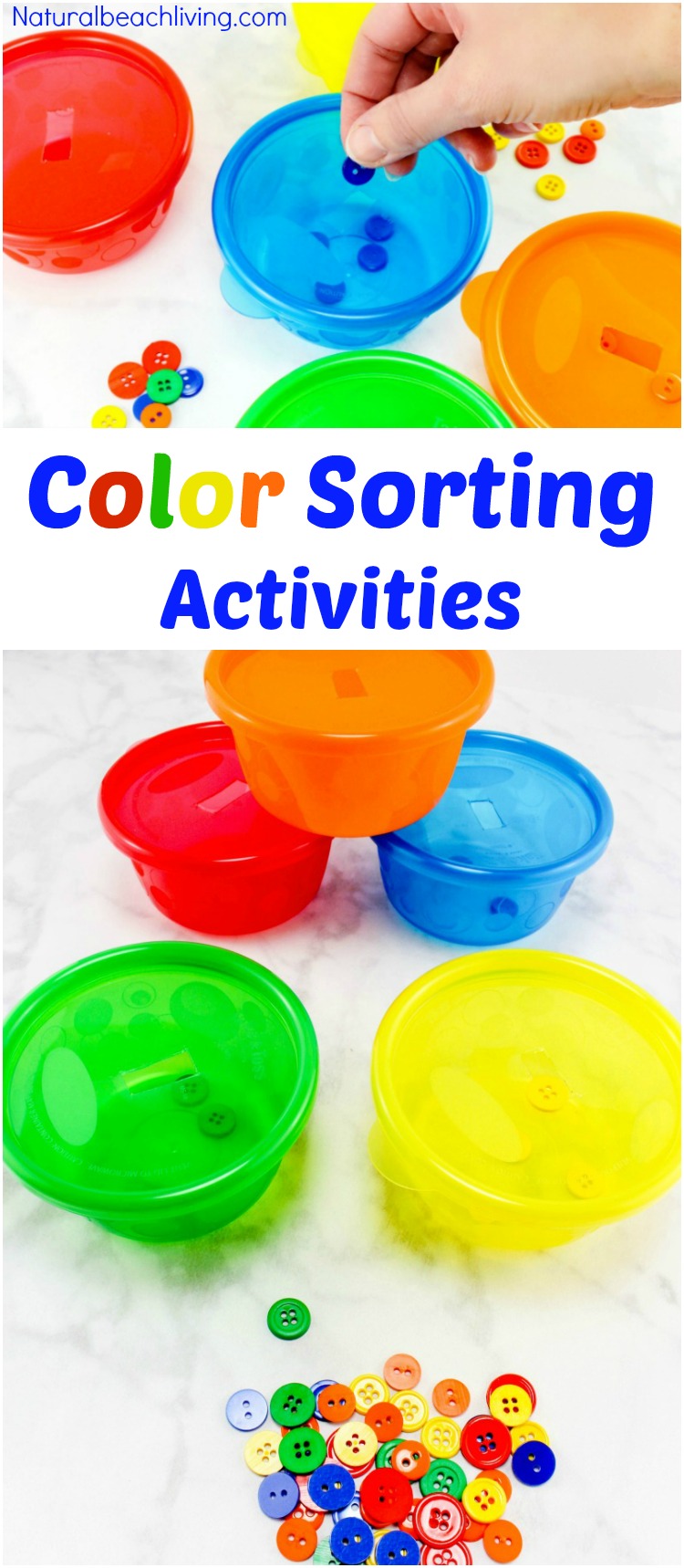 Color Activities for Hands on Learning, Teaching Colors Activities, There are so many ways to make learning colors fun for kids. From color sorting activities to color games, color scavenger hunts, crafts, art activities, sensory play and other fun activities to teach colors. 
