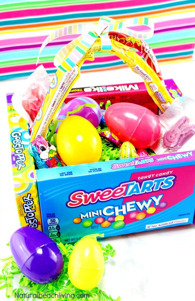 DIY Candy Easter Basket for Kids, Kids Love this Edible Easter  Basket and it that makes a cool Easter gift, Find great Easter Ideas and Teen gift ideas for Easter