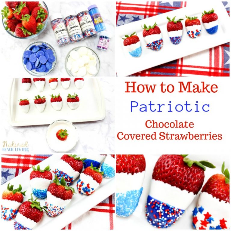 The Best Patriotic Chocolate Covered Strawberries Recipe