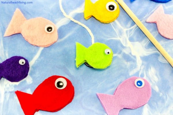 Fun Felt DIY Magnetic Fish Game for Kids - Natural Beach Living