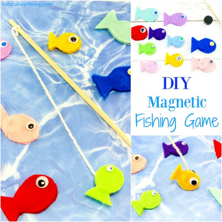 Fun Felt DIY Magnetic Fish Game for Kids - Natural Beach Living