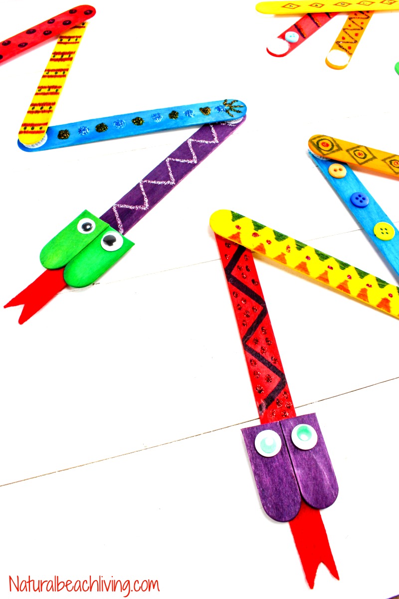 Mix and Match Snake Crafts Preschoolers will love to make, Have fun Decorating these perfect Snake Crafts for Kids, S is for Alphabet Snake Craft kids love