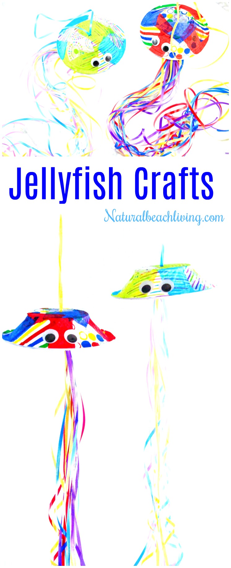 How to Make Adorable Jellyfish Crafts Preschool Activity, Paper Bowl Jellyfish, Perfect Under the Sea Theme or Ocean Unit Study, Ocean Animals Crafts