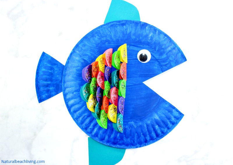 Super Cute Paper Plate Fish Craft for Kids - Natural Beach Living