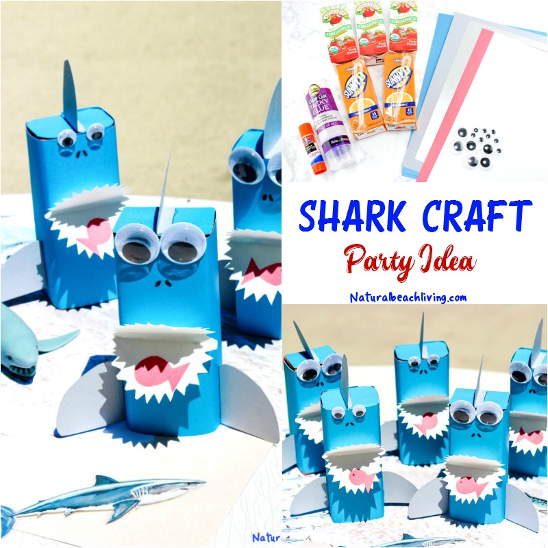 Shark Craft Perfect Under the Sea Party Idea, Shark Crafts for Kids, Shark Week Ideas for Kids, Ocean Theme Party Food Idea, Fun for a Kids Summer Idea
