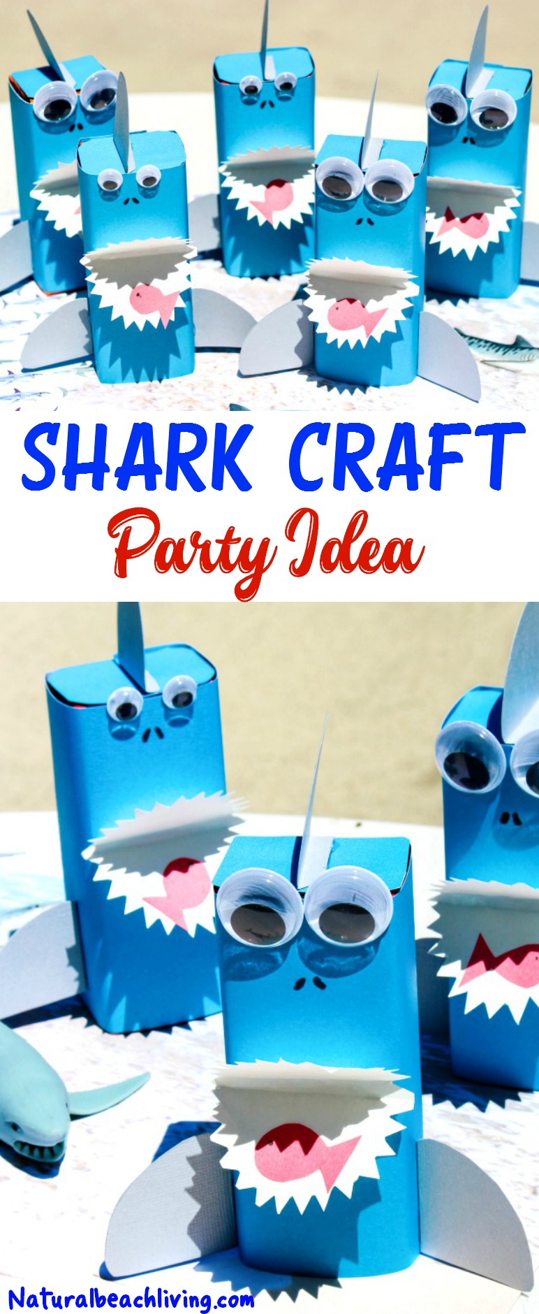 Shark Craft Perfect Under the Sea Party Idea, Shark Crafts for Kids, Shark Week Ideas for Kids, Ocean Theme Party Food Idea, Fun for a Kids Summer Idea