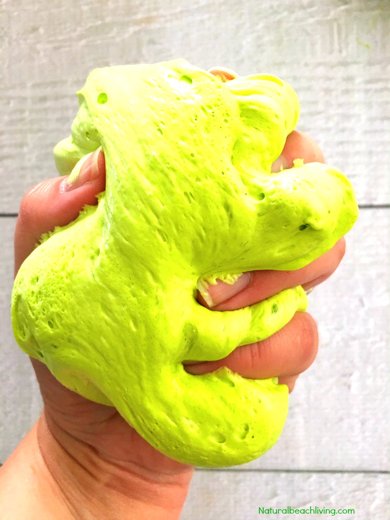 How to Make Frankenstein Fluffy Slime Recipe
