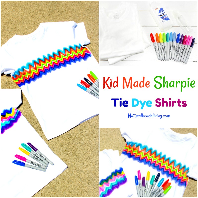 How to Make Super Cool Sharpie Tie Dye Shirts, Summer Activity and Craft for Kids of all ages
