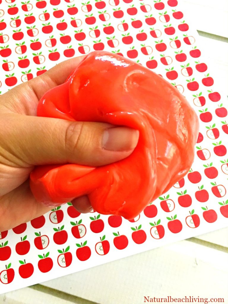 How to Make Apple Jiggly Slime that your kids will love, Easy Apple slime recipe