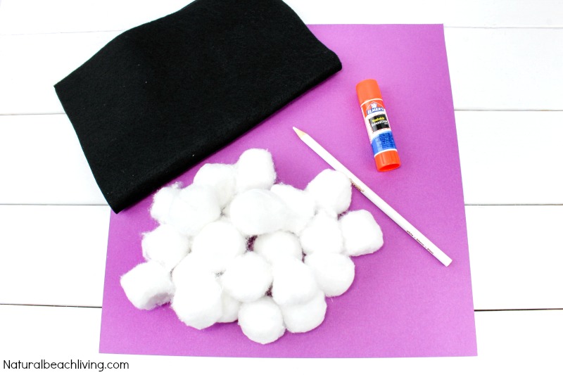 Easy Cotton Ball Ghost Craft for Preschoolers, Fun Ghost Craft, Easy and cheap to make, Cutest Ghost Cotton Ball Craft, Toddler and Preschool Ghost Craft and Halloween Crafts for kids to make.