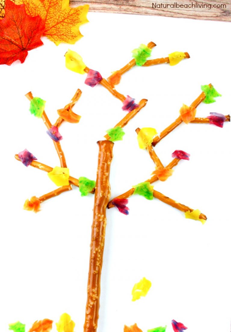 Easy Tree Snack for Kids - Fall Snacks Edible Trees - Natural Beach Living