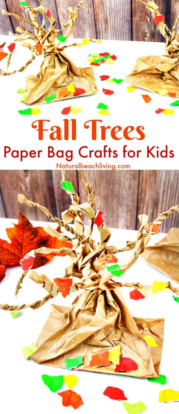 Easy Fall Tree Paper Bag Craft for Kids - Natural Beach Living