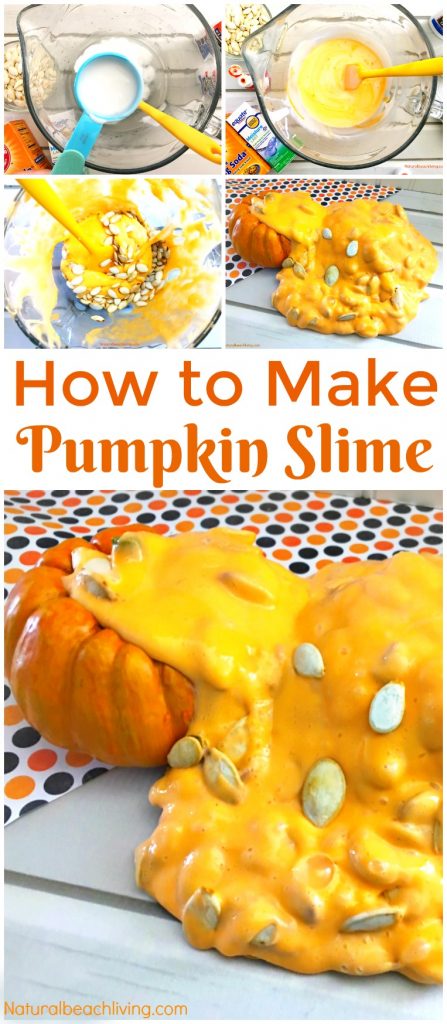 How to Make Saline Solution Slime, Pumpkin Jiggly Slime, Saline Slime Recipe, Pumpkin Theme, Saline Solution Slime Recipe, Pumpkin Guts Fluffy Slime 