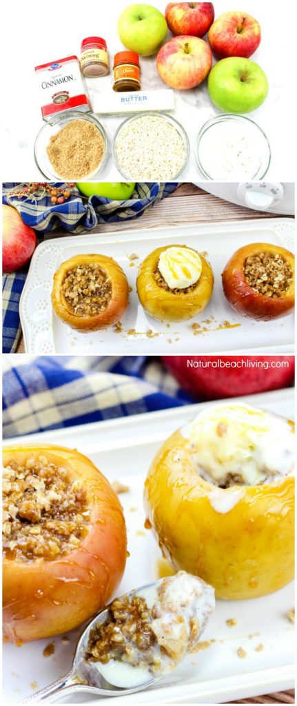 How to Make Delicious Crock Pot Baked Apples, Crisp Apples Stuffed with Yummy Goodness, The Best Fall Recipe, Easy Baked Apples, Baked Apple Recipes, Fall Food