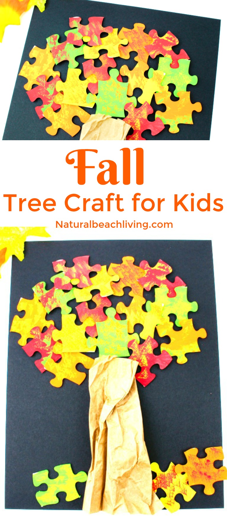 How to Make a Lovely Fall Tree Craft – Easy Puzzle Tree