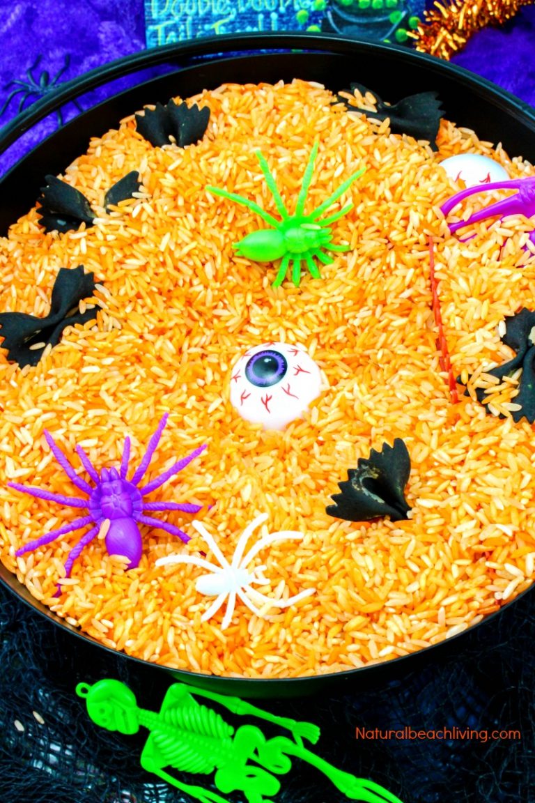 Easy Halloween Sensory Bin that Preschoolers Love