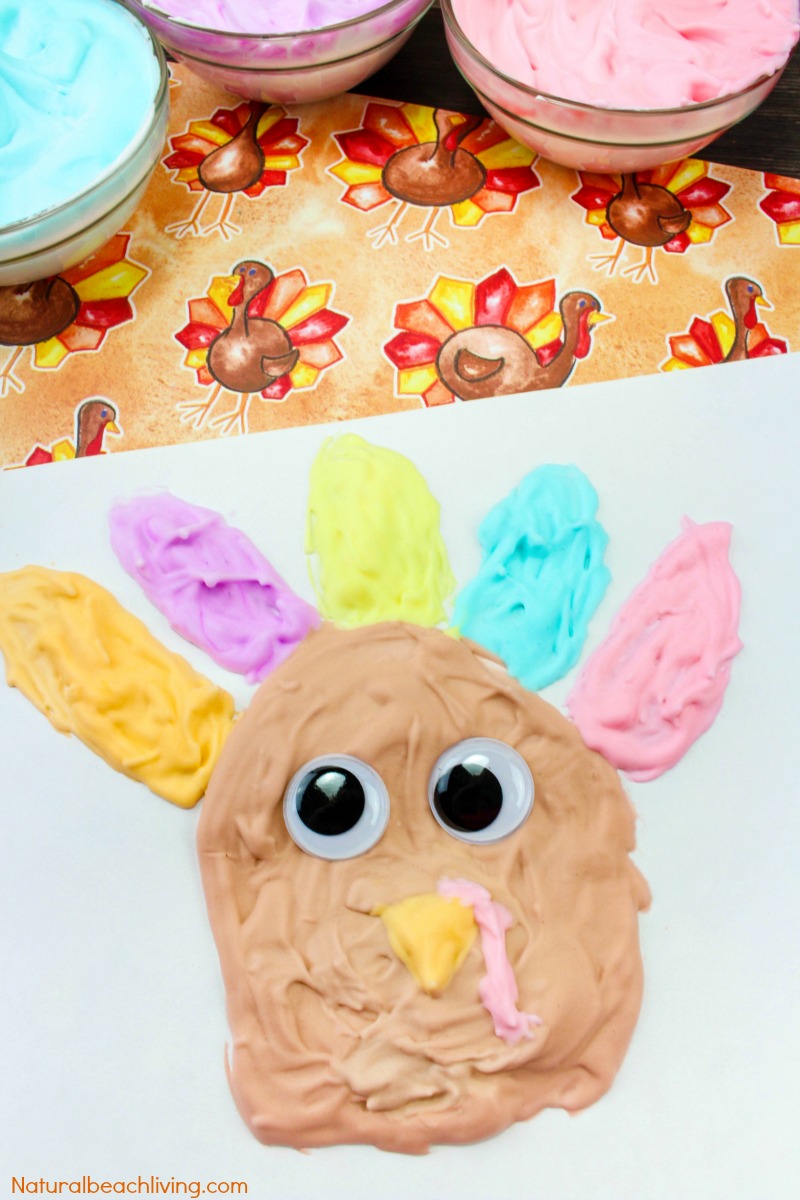 These Turkey Crafts for Kids are so much fun! They're all super cute and Easy Thanksgiving Crafts for all ages. These Thanksgiving Preschool Activities include Fall Slime, Turkey Salt Painting, turkey handprint crafts, turkey paper plate crafts, and so many more preschool crafts.