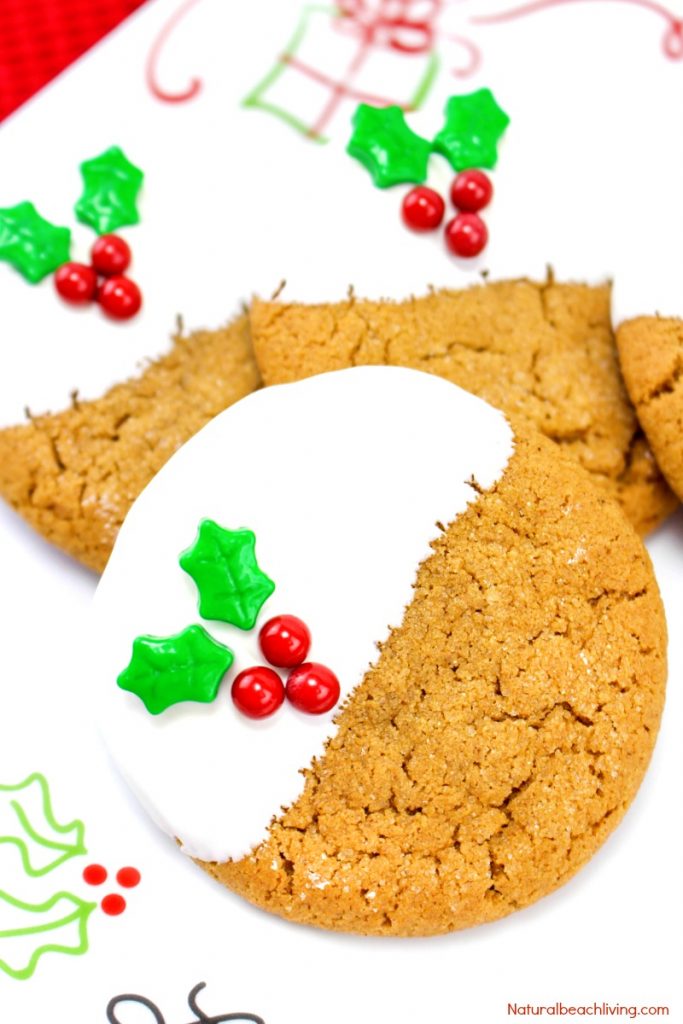 Make these Soft and Chewy Gingerbread Cookies, This Homemade Gingerbread Cookies Recipe is fun and easy to make. And they make a Perfect Christmas Cookie, White Chocolate Gingerbread Cookies for your holiday season treat